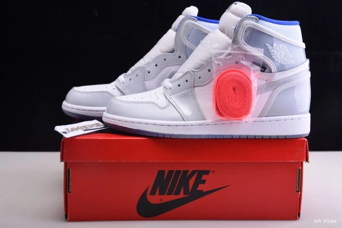 1st Kicks Shoes Racer White High Jordan Zoom Blue Air Retro CK6637-104 1 0713